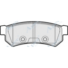 PAD1847 APEC Комплект тормозных колодок, дисковый тормоз