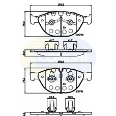CBP06000 COMLINE Комплект тормозных колодок, дисковый тормоз