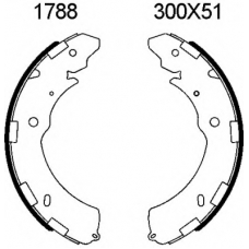 01788 BSF Комплект тормозных колодок