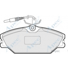 PAD776 APEC Комплект тормозных колодок, дисковый тормоз
