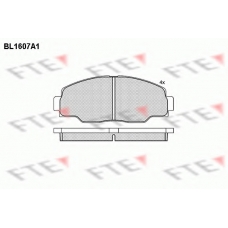BL1607A1 FTE Комплект тормозных колодок, дисковый тормоз