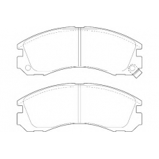 WBP21363A WAGNER LOCKHEED Комплект тормозных колодок, дисковый тормоз