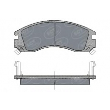 SP 171 SCT Комплект тормозных колодок, дисковый тормоз