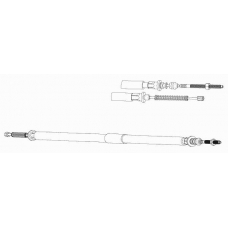 AR02102 CEF Трос, стояночная тормозная система