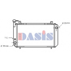 071180N AKS DASIS Радиатор, охлаждение двигателя