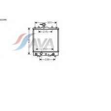 SZ2095 AVA Радиатор, охлаждение двигателя