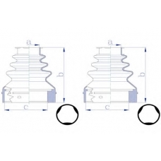 QJB2793 QUINTON HAZELL Комплект пылника, приводной вал