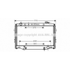 TO2376 Prasco Радиатор, охлаждение двигателя