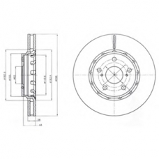 BG4276 DELPHI Тормозной диск