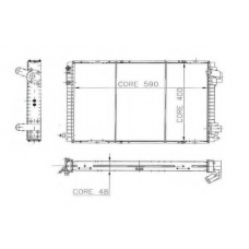 2062019 ORDONEZ Радиатор, охлаждение двигателя