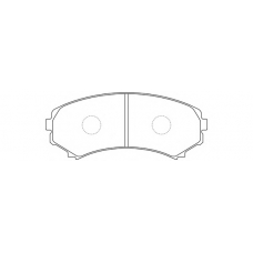 FP0867 FIT Комплект тормозных колодок, дисковый тормоз