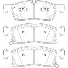 FD7542A NECTO Комплект тормозных колодок, дисковый тормоз