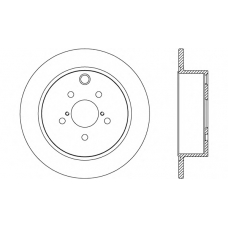 BDR2689.10 OPEN PARTS Тормозной диск