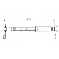 1 987 476 598 BOSCH Тормозной шланг