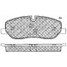 10885 BSF Комплект тормозных колодок, дисковый тормоз
