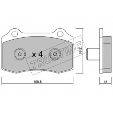 260.5 TRUSTING Комплект тормозных колодок, дисковый тормоз