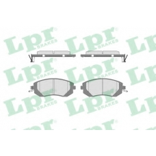 05P1729 LPR Комплект тормозных колодок, дисковый тормоз