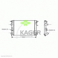 31-0979 KAGER Радиатор, охлаждение двигателя