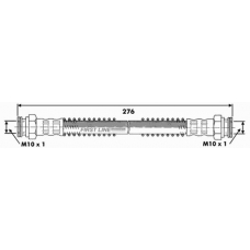 FBH6258 FIRST LINE Тормозной шланг