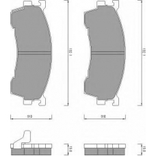 AC459481D AC Delco Комплект тормозных колодок, дисковый тормоз