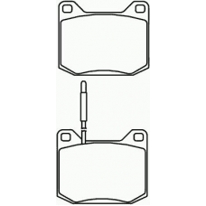 MDB1192 MINTEX Комплект тормозных колодок, дисковый тормоз