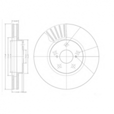 BG3189 DELPHI Тормозной диск