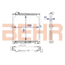 2203877 BEHR Radiator