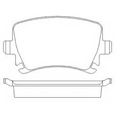 573158B BENDIX Комплект тормозных колодок, дисковый тормоз