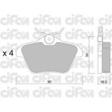 822-113-0 CIFAM Комплект тормозных колодок, дисковый тормоз