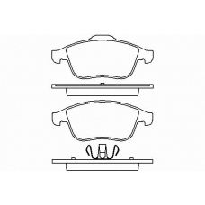 MDB3044 MINTEX Комплект тормозных колодок, дисковый тормоз