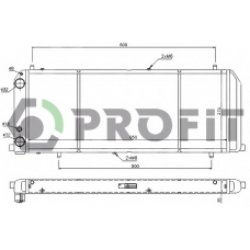 PR 0012A7 PROFIT Радиатор, охлаждение двигателя