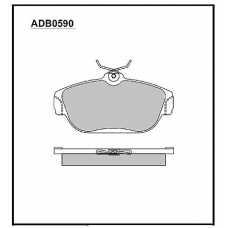 ADB0590 Allied Nippon Тормозные колодки