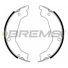 GF0758 BREMSI Комплект тормозных колодок, стояночная тормозная с