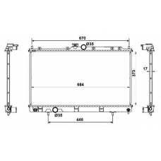 53779 NRF Радиатор, охлаждение двигателя