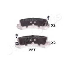 PP-227AF JAPANPARTS Комплект тормозных колодок, дисковый тормоз