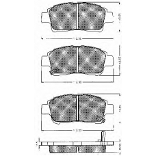 10535 BSF Комплект тормозных колодок, дисковый тормоз