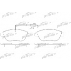 PBP7009 PATRON Комплект тормозных колодок, дисковый тормоз