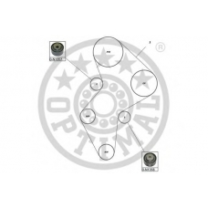 SK-1614 OPTIMAL Комплект ремня грм