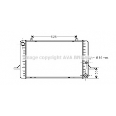 FDA2049 AVA Радиатор, охлаждение двигателя