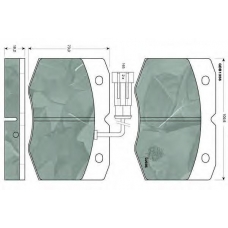 GDB1356 TRW Комплект тормозных колодок, дисковый тормоз