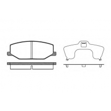 P0903.10 WOKING Комплект тормозных колодок, дисковый тормоз