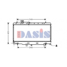 350005N AKS DASIS Радиатор, охлаждение двигателя