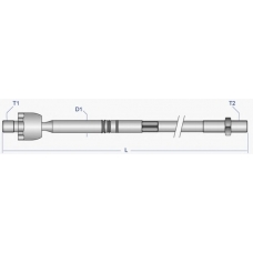 HO-AX-7910 MOOG Осевой шарнир, рулевая тяга