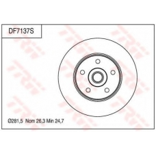 DF7137S TRW Тормозной диск
