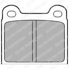 LP18 DELPHI Комплект тормозных колодок, дисковый тормоз