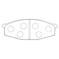 FP2103 FIT Комплект тормозных колодок, дисковый тормоз