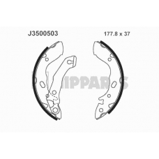 J3500503 NIPPARTS Комплект тормозных колодок