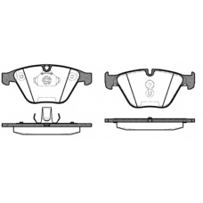 P9573.30 WOKING Комплект тормозных колодок, дисковый тормоз