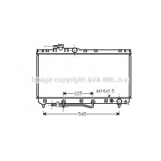 TOA2184 AVA Радиатор, охлаждение двигателя