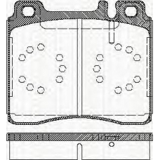 8110 23004 TRISCAN Комплект тормозных колодок, дисковый тормоз